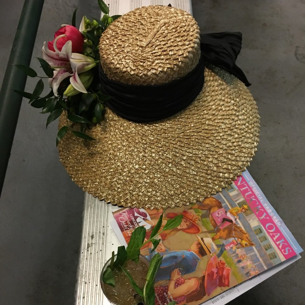 Designer large brim straw hat